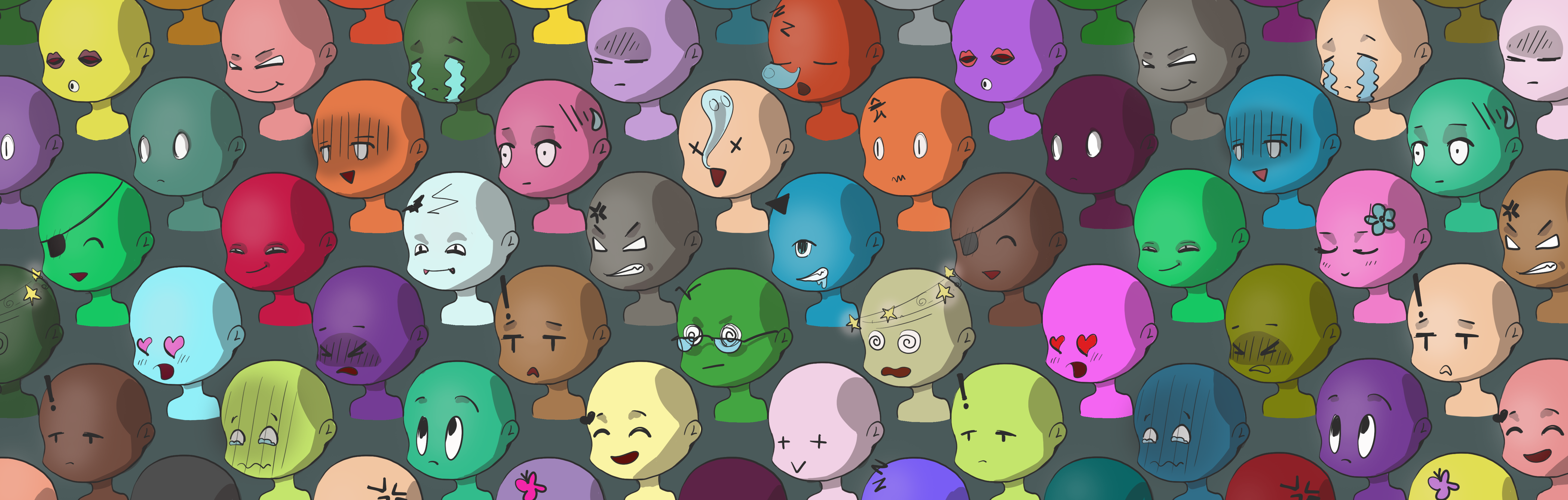 Mini face banner